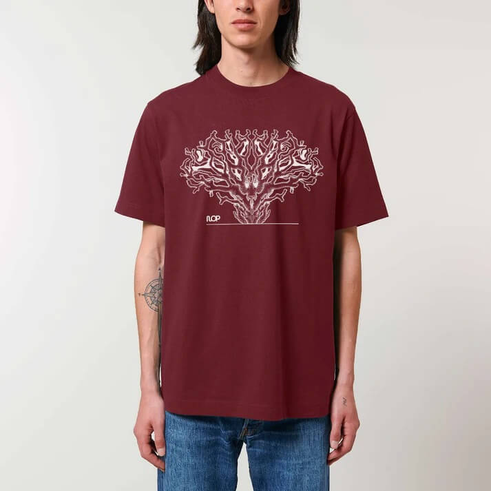 Deep Sea Coral T-shirt sustainable and organic